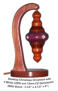 With Stand : 3-1/2" x 4-1/2" x 9"