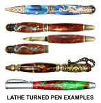 LATHE TURNED PEN EXAMPLES